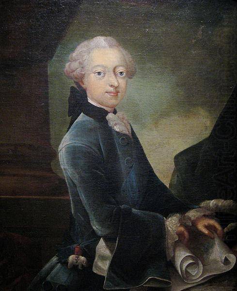 Portrait of Christian VII of Denmark, unknow artist
